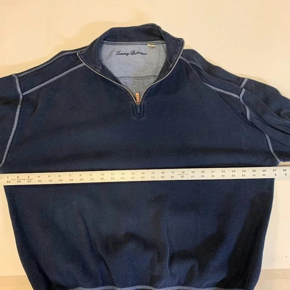 Tommy Bahama Men's Island Zone Relaxed 1/4 Zip Cotton Pullover Size L - Picture 8 of 10